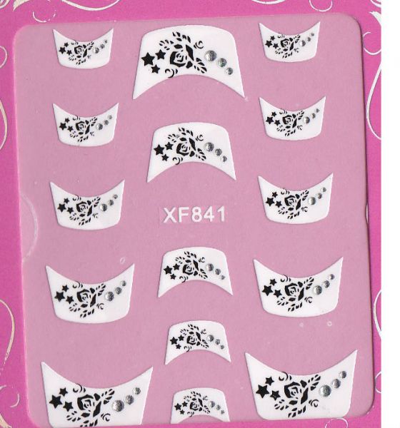 Adesivo de unha francesinha XF841