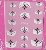 Adesivo de unha francesinha XF806